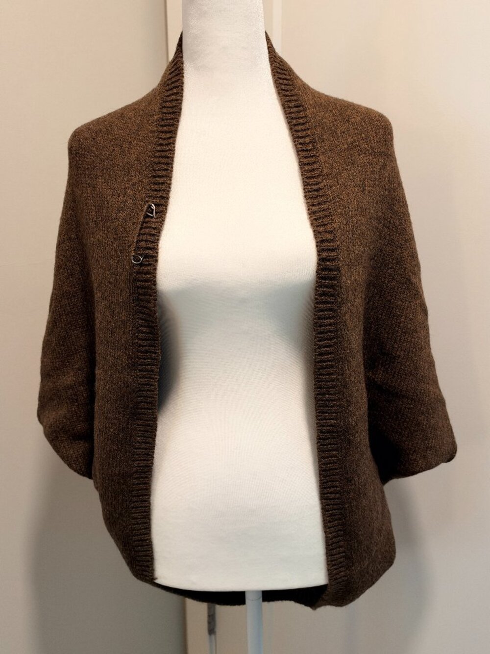 Vince wool and alpaca blend ribbed cocoon shrug cardigan